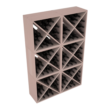 Living Series - 144 Bottle Wine Cube in Redwood Greywash stained without WineSafe™ Satin Sealant