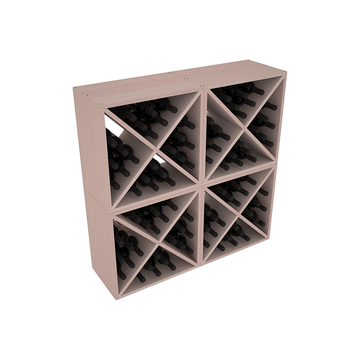 Living Series - 96 Bottle Wine Cube in Redwood Greywash stained without WineSafe™ Satin Sealant