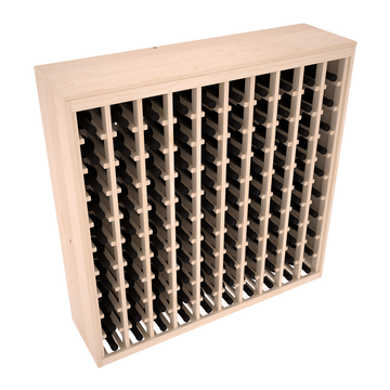 Living Series - 100 Bottle Deluxe Rack in Pine Unstained with WineSafe™ Satin Sealant
