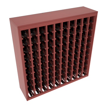 Living Series - 100 Bottle Deluxe Rack in Pine Cherry stained with WineSafe™ Satin Sealant