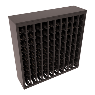Living Series - 100 Bottle Deluxe Rack in Pine Black stained with WineSafe™ Satin Sealant