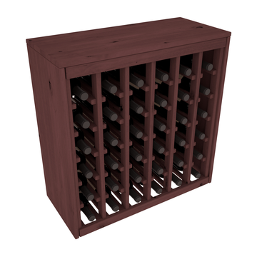 Living Series - 36 Bottle Deluxe Rack in Alder Walnut stained without WineSafe™ Satin Sealant