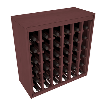 Living Series - 36 Bottle Deluxe Rack in Pine Walnut stained without WineSafe™ Satin Sealant