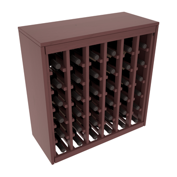 Living Series - 36 Bottle Deluxe Rack in Pine Walnut stained with WineSafe™ Satin Sealant