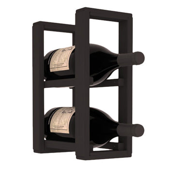 Living Series - 1 Column Magnum Countertop Rack in Pine Black stained without WineSafe™ Satin Sealant