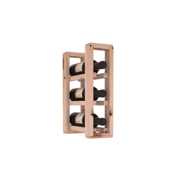 Living Series - 1 Column Split Countertop Rack in Alder Unstained without WineSafe™ Satin Sealant