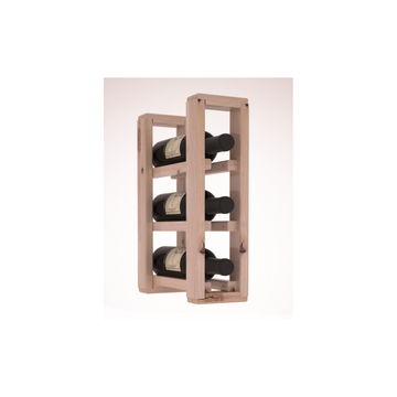Living Series - 1 Column Split Countertop Rack in Alder Unstained with WineSafe™ Satin Sealant