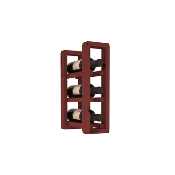 Living Series - 1 Column Split Countertop Rack in Alder Cherry stained without WineSafe™ Satin Sealant