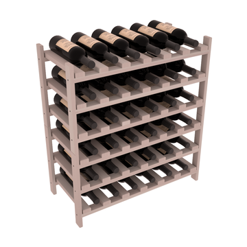 Living Series - 36 Bottle Stackable in Redwood Greywash stained without WineSafe™ Satin Sealant
