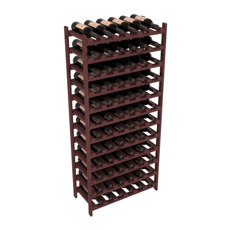 RTA 72 Bottle Wooden Wine Rack for Self Assembly Galvanised Steel – Natural  Pine 8×8 – 81x81cm
