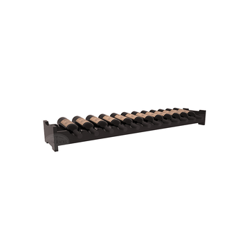 Living Series - 12 Bottle Scalloped Rack in Pine Black stained with WineSafe™ Satin Sealant