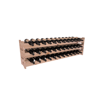 Living Series - 36 Bottle Scalloped Rack in Alder Unstained without WineSafe™ Satin Sealant