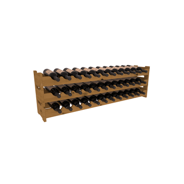 Living Series - 36 Bottle Scalloped Rack in Alder Oak stained without WineSafe™ Satin Sealant