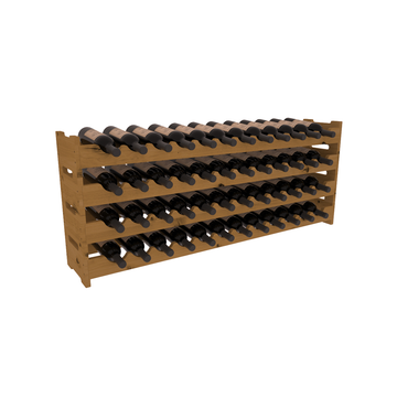 Living Series - 48 Bottle Scalloped Rack in Alder Oak stained without WineSafe™ Satin Sealant