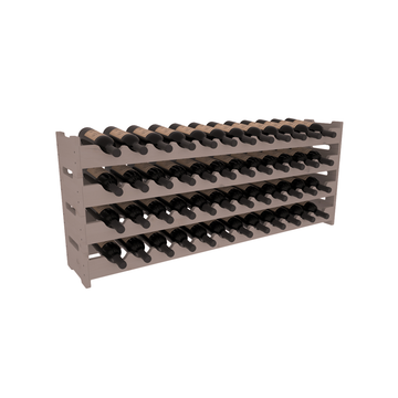 Living Series - 48 Bottle Scalloped Rack in Alder Greywash stained without WineSafe™ Satin Sealant
