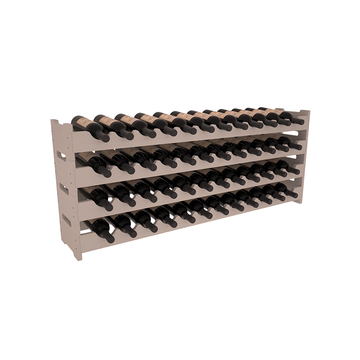 Living Series - 48 Bottle Scalloped Rack in Pine Greywash stained without WineSafe™ Satin Sealant