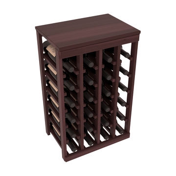 Living Series - 24 Bottle Tabletop Rack in Redwood Walnut stained with WineSafe™ Satin Sealant