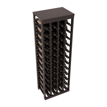 Living Series - 48 Bottle Tabletop Rack in Alder Black stained with WineSafe™ Satin Sealant