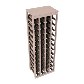 Living Series - 48 Bottle Tabletop Rack in Pine Greywash stained with WineSafe™ Satin Sealant