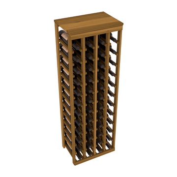 Living Series - 48 Bottle Tabletop Rack in Redwood Oak stained without WineSafe™ Satin Sealant