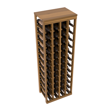 Living Series - 48 Bottle Tabletop Rack in Redwood Oak stained with WineSafe™ Satin Sealant