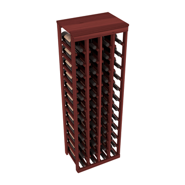 Living Series - 48 Bottle Tabletop Rack in Redwood Cherry stained without WineSafe™ Satin Sealant