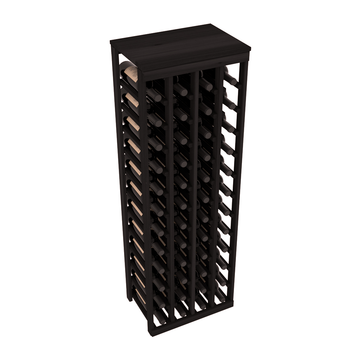 Living Series - 48 Bottle Tabletop Rack in Redwood Black stained without WineSafe™ Satin Sealant