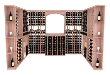 InstaCellar – Naples Wine Cellar Kit in Grand Mahogany Unstained without WineSafe™ Satin Sealant