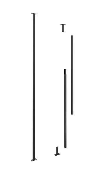 Evolution Low Profile Post 10ft in Matte Black