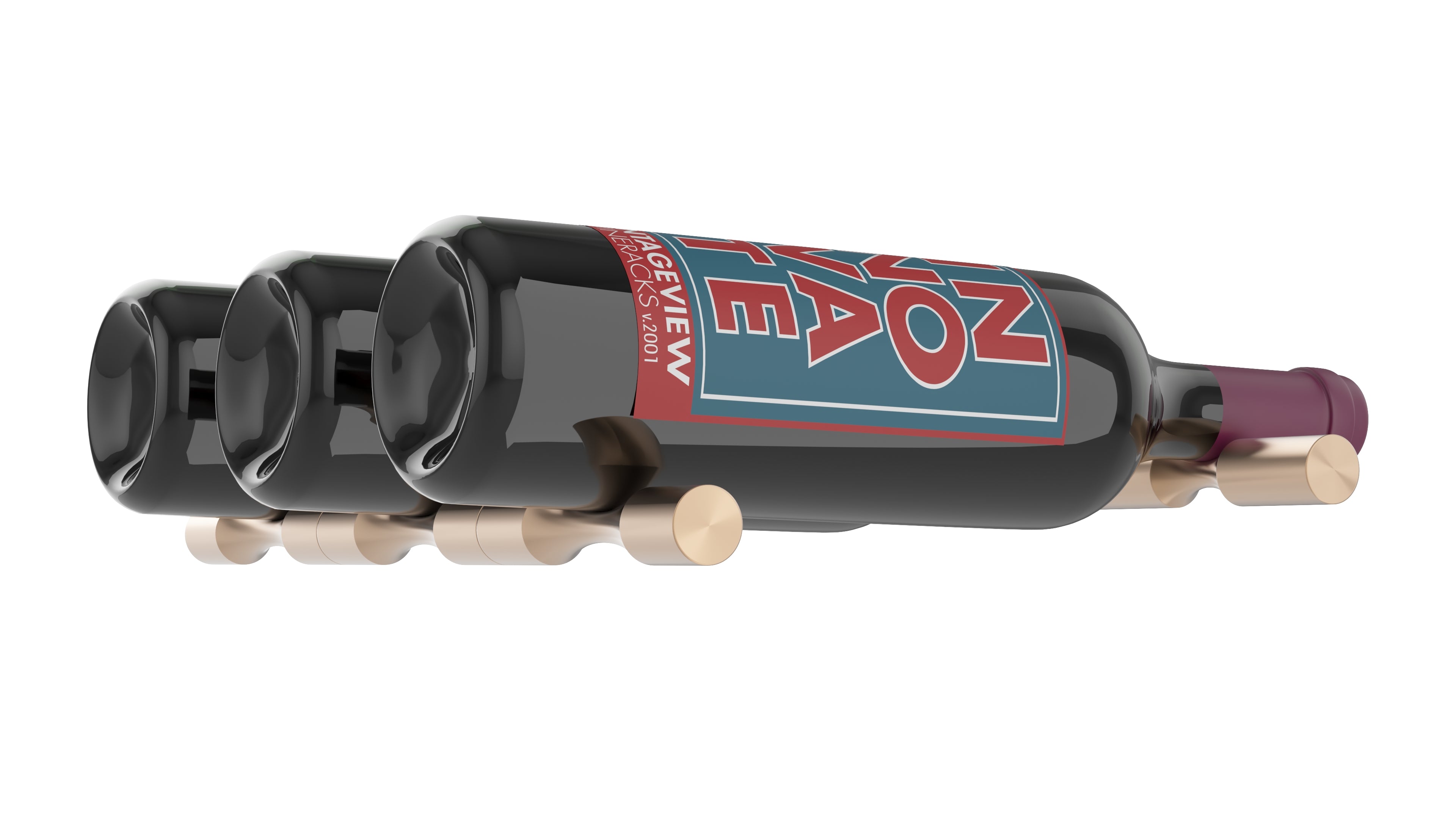 Vino Post 3 Bottle Deep Wine Peg (Peg Only, No Hardware)