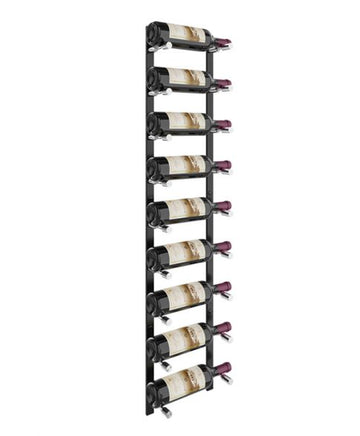 Flex Series Single Deep Wine Rack in Matte Black/Milled Aluminum