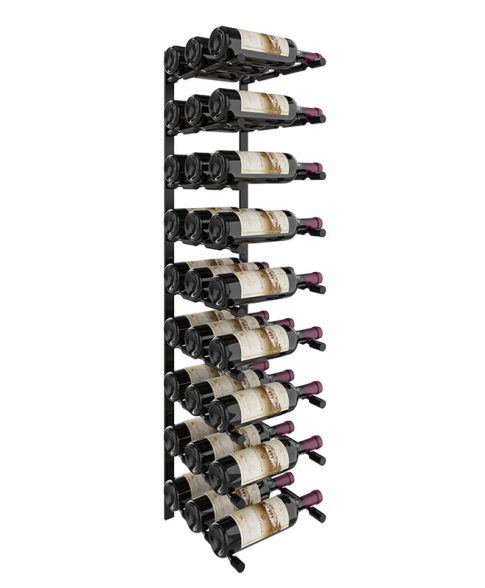 Flex Series Triple Deep Wine Rack in Matte Black