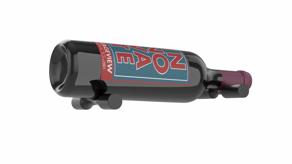 Vino Pins – Single Deep in Matte Black Wood/Studs