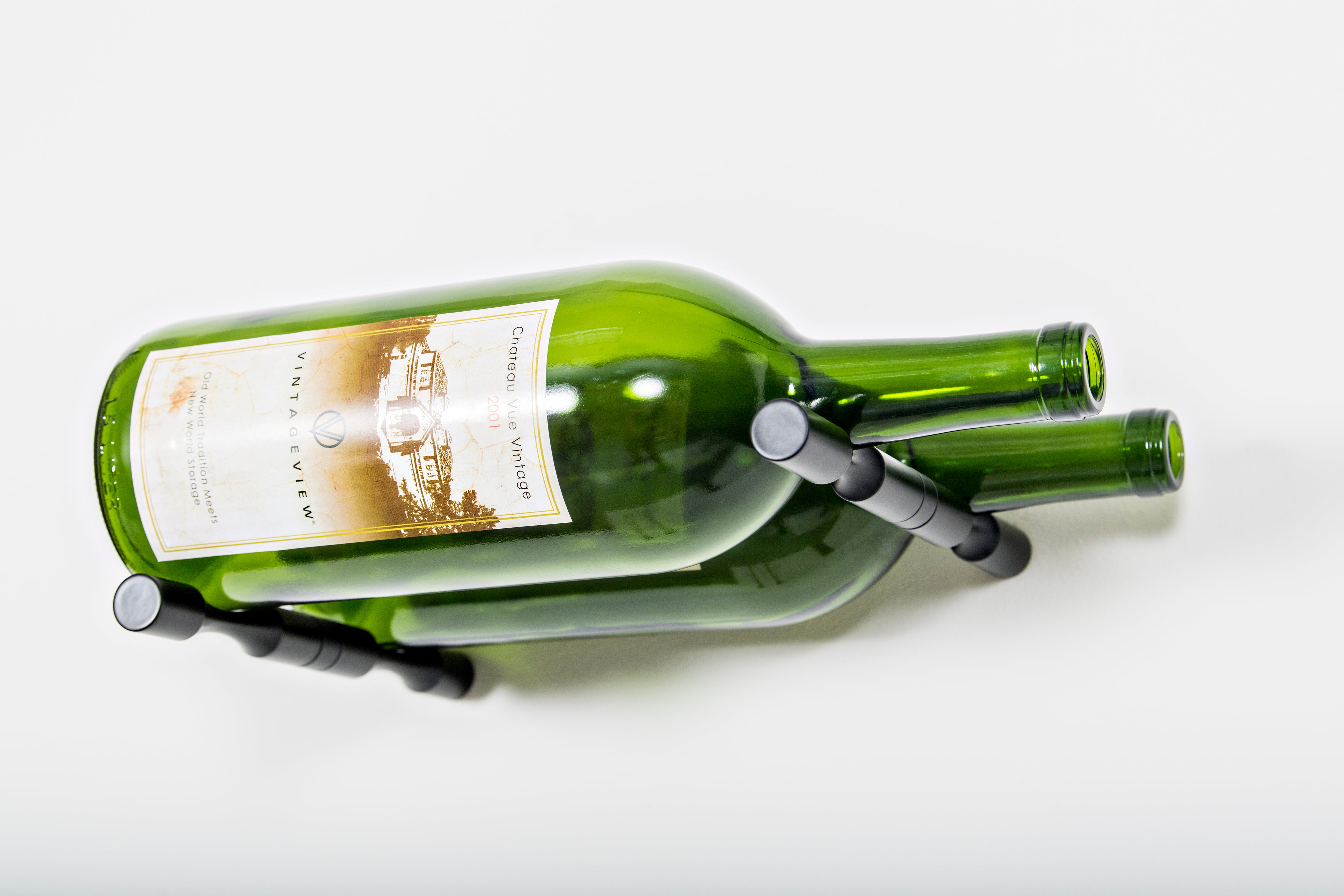 Vino Pins – 2 Bottle Magnum in Matte Black Wood/Studs