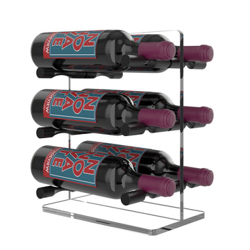 Mini T Tabletop Wine Rack in Matte Black