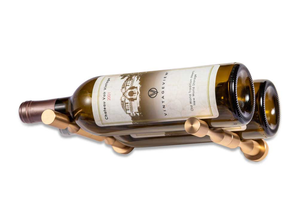 Vino Pins – Double Deep in Golden Bronze Drywall (includes Collars)