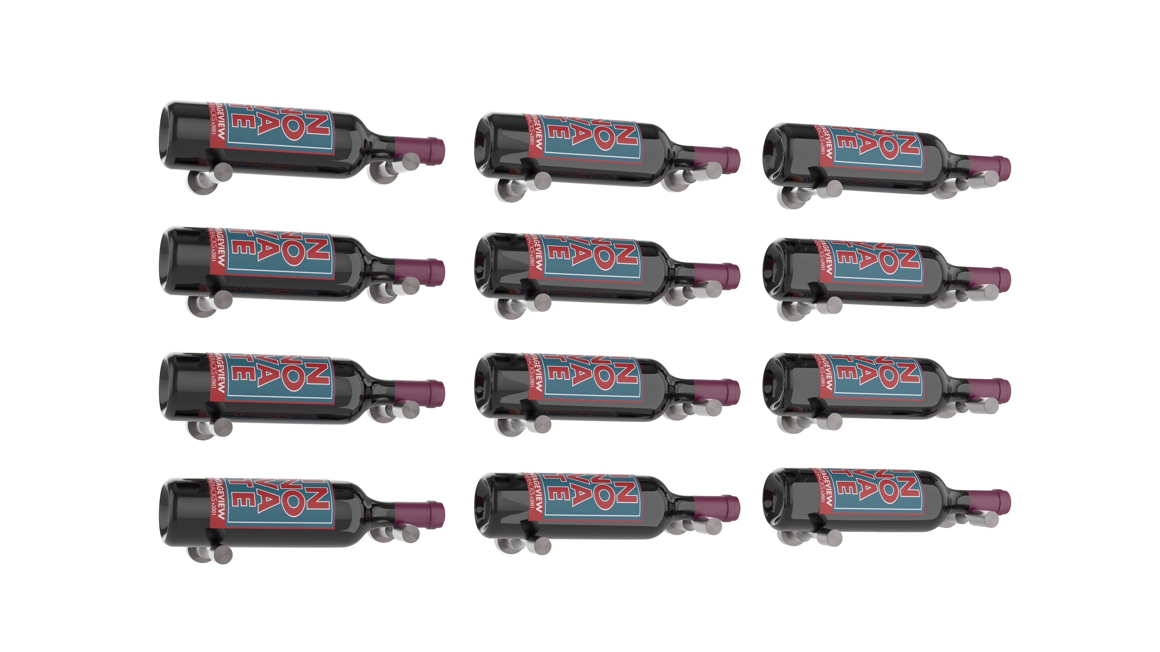 Vino Pins – 12 Bottle Designer Kit in Gunmetal