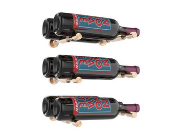 Vino Pins – 3 Bottle Designer Kit Double Deep in Golden Bronze