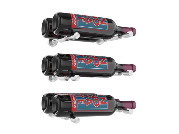 Vino Pins – 3 Bottle Designer Kit Double Deep in Milled Aluminum