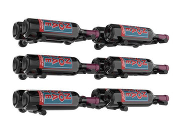 Vino Pins – 6 Bottle Designer Kit Double Deep in Matte Black