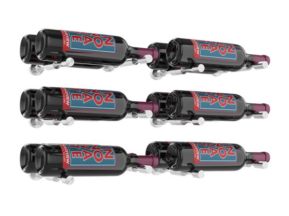 Vino Pins – 6 Bottle Designer Kit Double Deep in Milled Aluminum