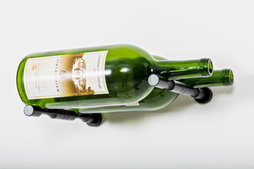 Vino Pins – 2 Bottle Magnum in Matte Black Drywall (includes Collars)