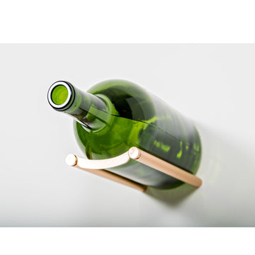 Vino Rails – Magnum Rail Single Bottle in Golden Bronze Wood/Studs