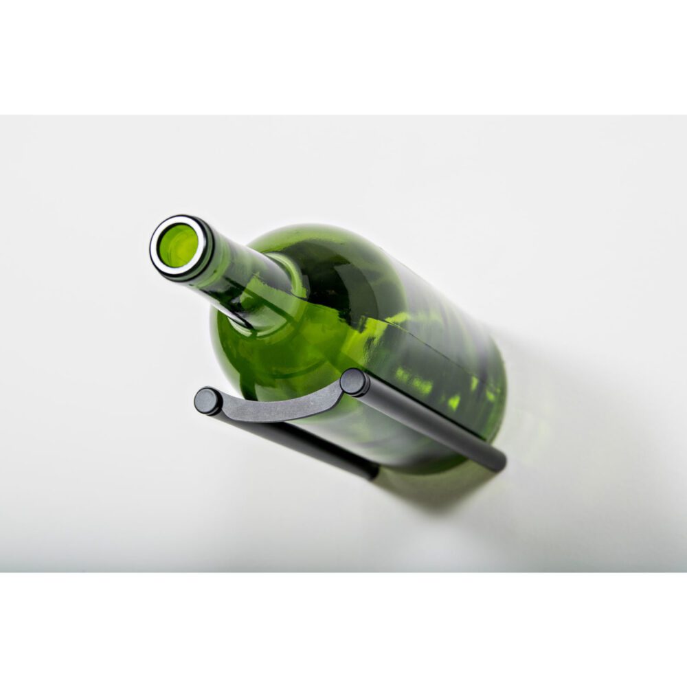 Vino Rails – Magnum Rail Single Bottle in Matte Black Wood/Studs