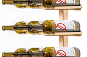 Flex Series Vino Rails in 3 Bottles (3 Column) Golden Bronze
