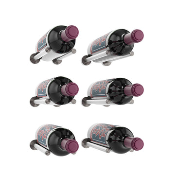 Vino Rails – 6 Bottle Designer Kit in Gunmetal