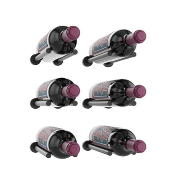 Vino Rails – 6 Bottle Designer Kit in Matte Black