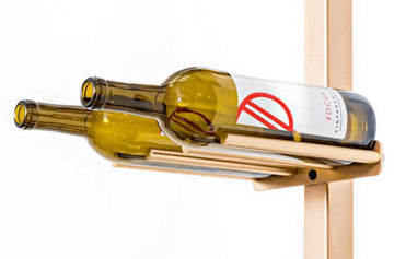 Flex Series Vino Rails in 2 Bottles (2 Column) Golden Bronze