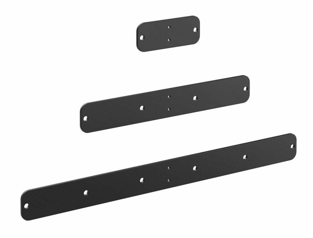 Vino Rails Magnum Mounting Plate in Matte Black 2 Wide