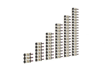 W Series Under the Stairs (wall mounted metal wine rack kit) in 126 Bottles (Double Deep) Golden Bronze